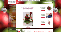 Desktop Screenshot of andersonfloristandgreenhouse.com