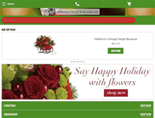 Tablet Screenshot of andersonfloristandgreenhouse.com